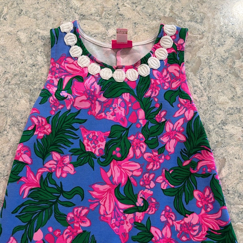 Lilly Pulitzer Pink and Green Floral Dress